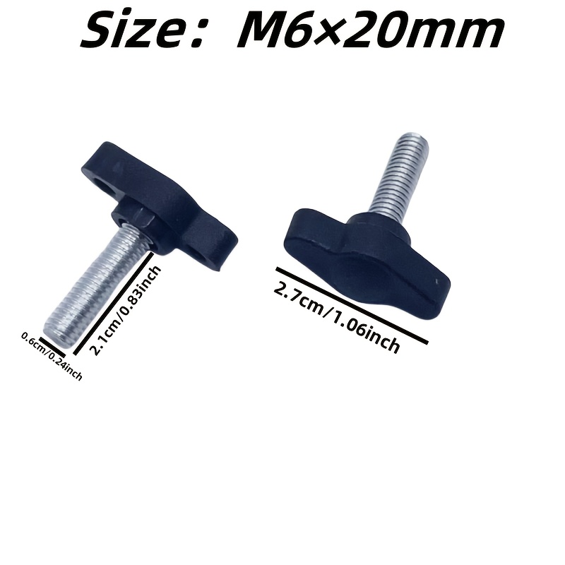 10pcs T-bolts, Handle Bolts, Wing Screws, Screws, Bolts, Clamping Handle Screws M5 M6 M8