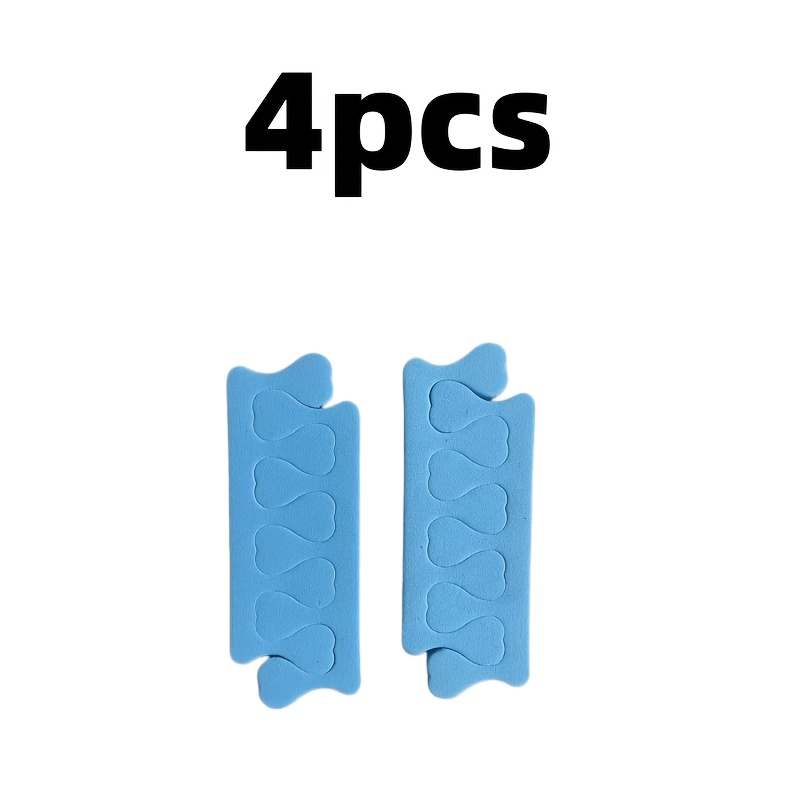 4pcs Heart-Shaped Nail Art Finger Separators for Polish Application