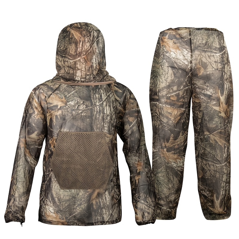 new2025 mosquito repellent suit mosquito net set camouflage