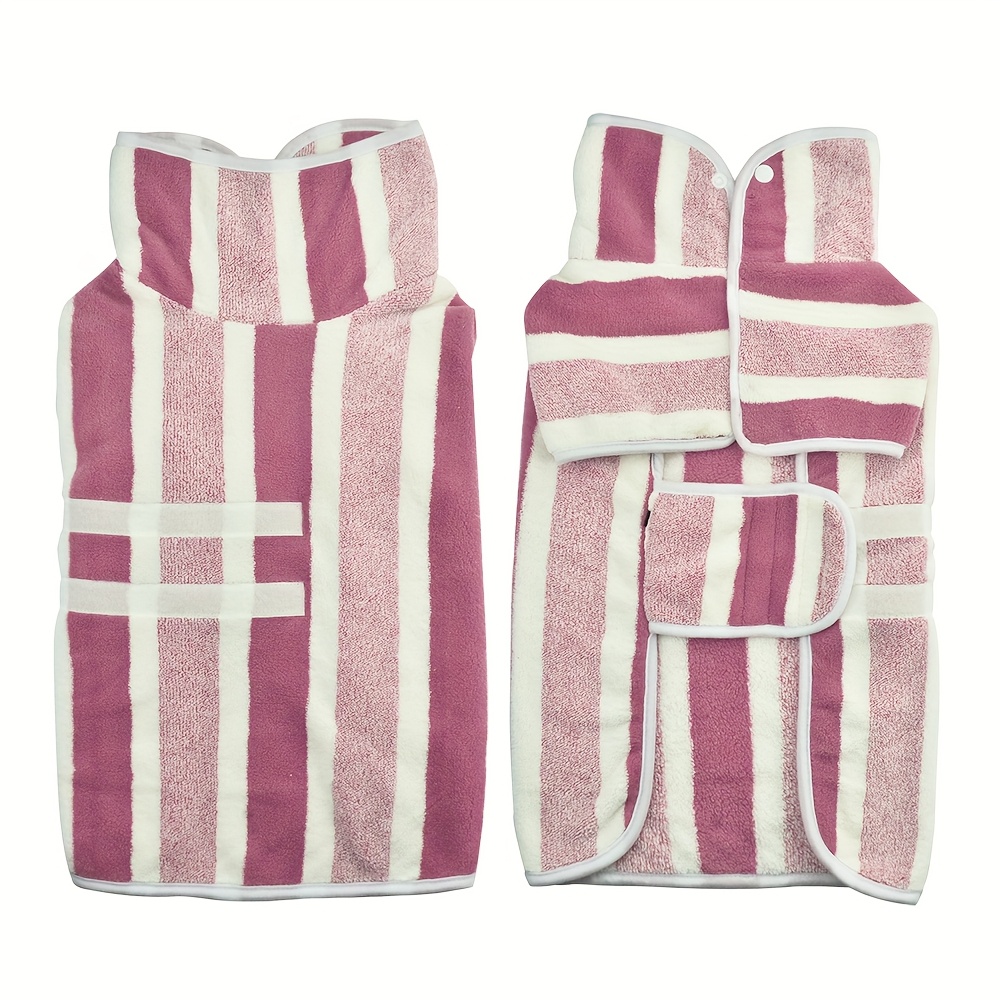 TEMU Peignoir de Séchage pour Chien - Robe de Bain Super Absorbante, Vêtement d'Hiver Chaud pour Petits, Moyens et Grands Chiens, Garçon Fille, Pull