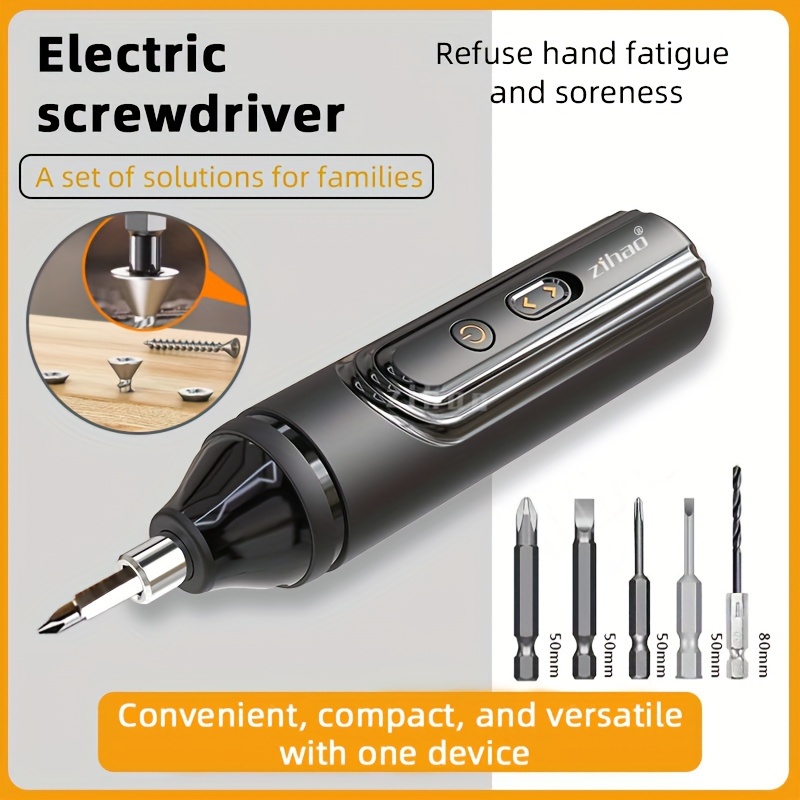 

Screwdriver Small Screwdriver Battery Tool Wireless Screwdriver Set Including 5