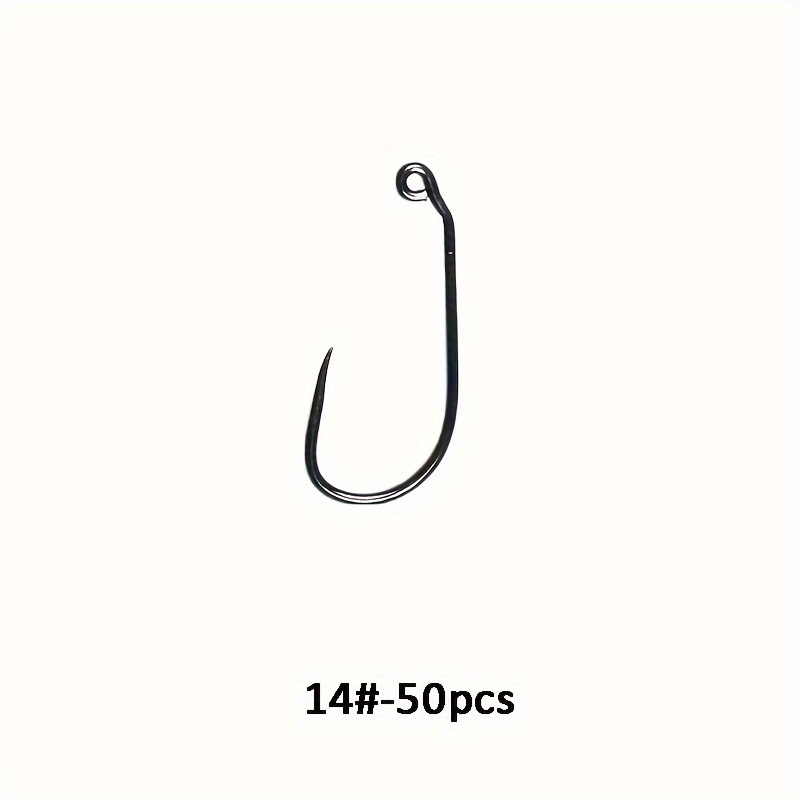 50pcs Barbless Fly Fishing Hook For Jig Nymph Euro Nymph Perdigon,  60-degree Angled Hooks With Eye, Fly Tying Material 10# 14# 16# 18#