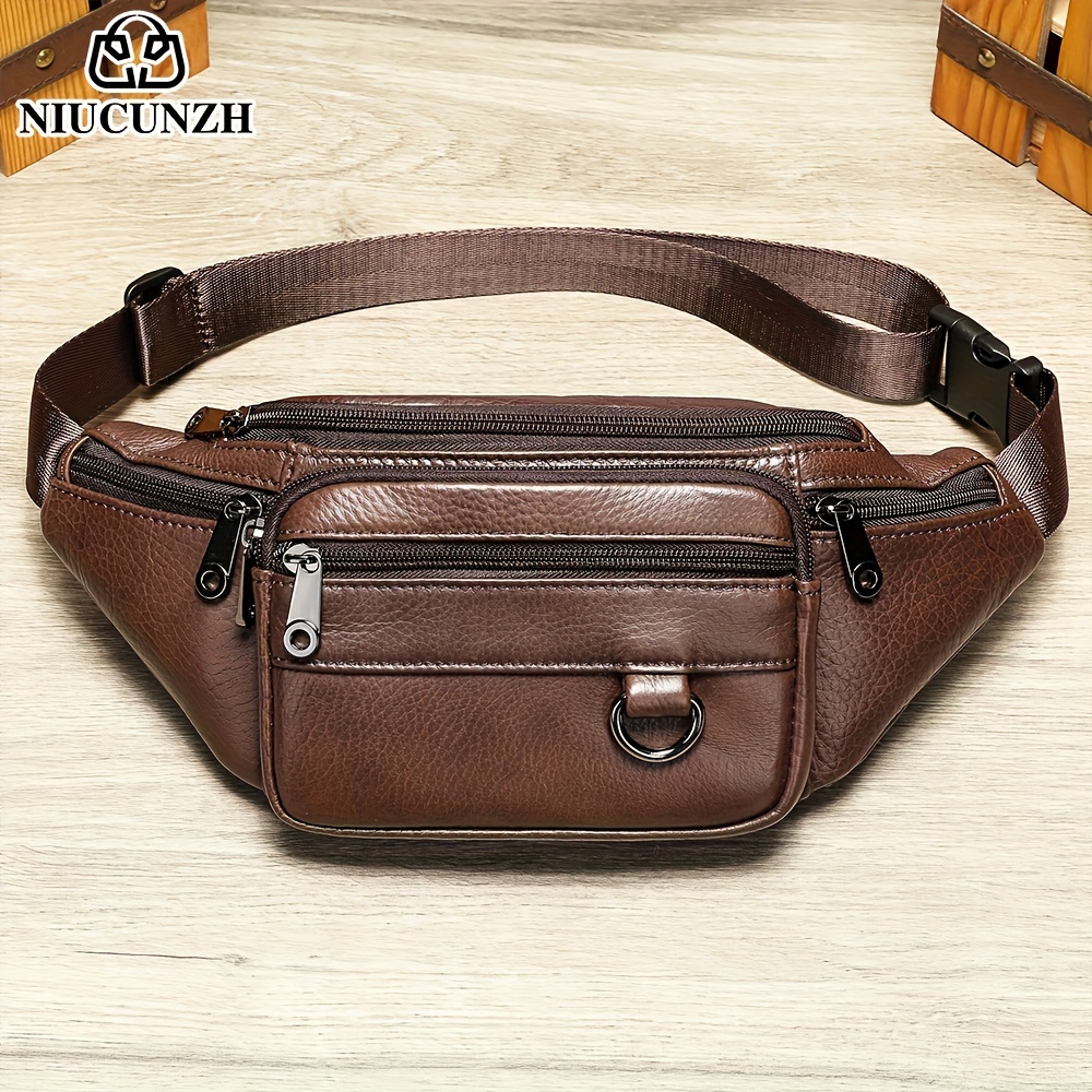 Amazon.com | Leather waist bag punk style waist bag, vintage