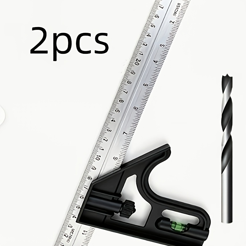 TEMU Cet ensemble de 2 équerres d'angle multifonctionnelles et réglables comprend des forets précis et durables qui ne nécessitent pas d'électricité.