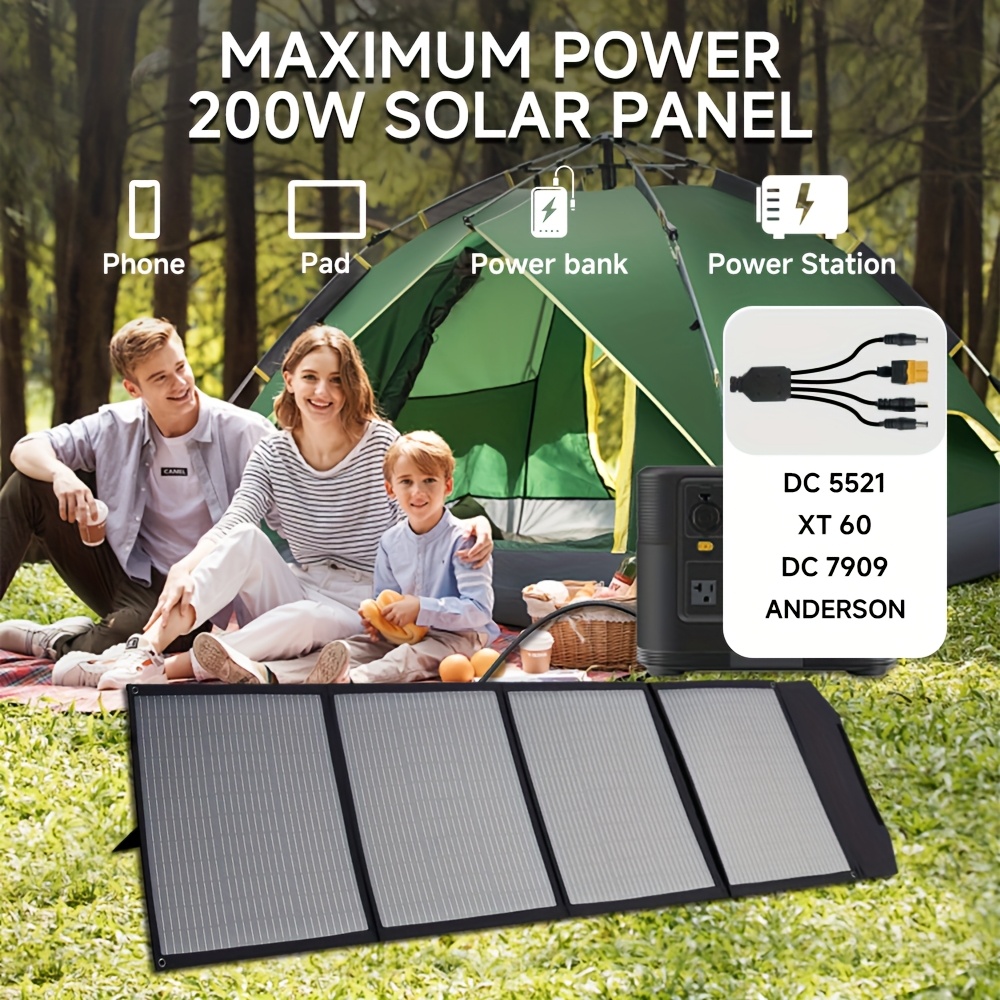 Panel solar compatible con estaciones de energía