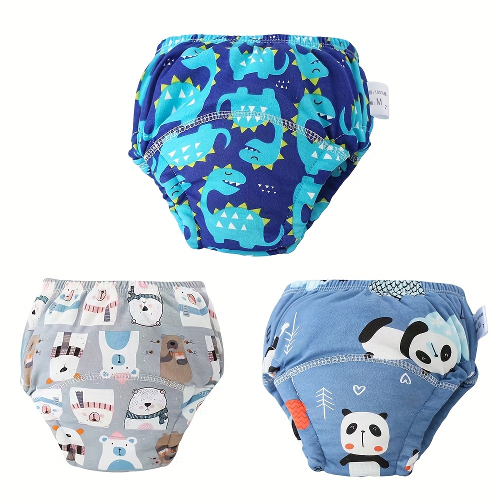 TEMU 3pcs For - , Reusable Underwear Absorbency For Potty Training, 12m-24months