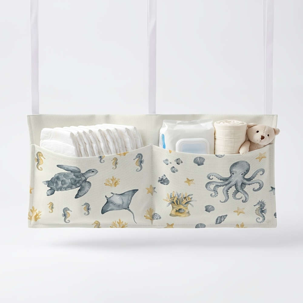Large Capacity Quilted Stroller Hanging Organizers