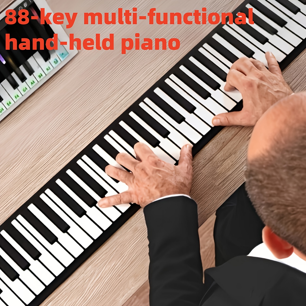 roll up piano sold on Temu United States