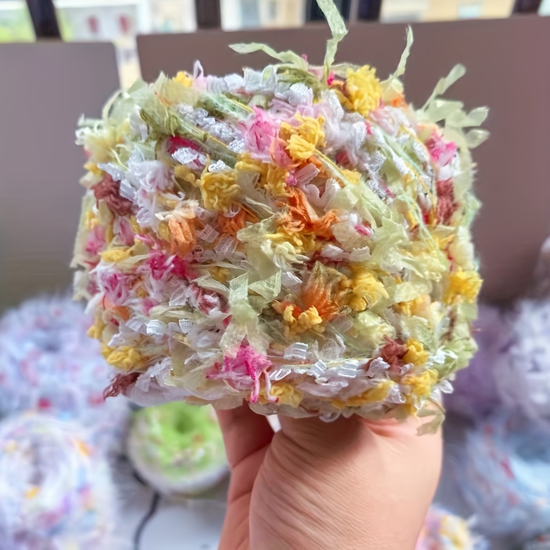 Image of 50g/roll Hand- Yarn, Knitting Specialty Blend Yarn, Summer Yarn, Crochet Hair Clip Bag Hat Scrapbooking Craft Yarn