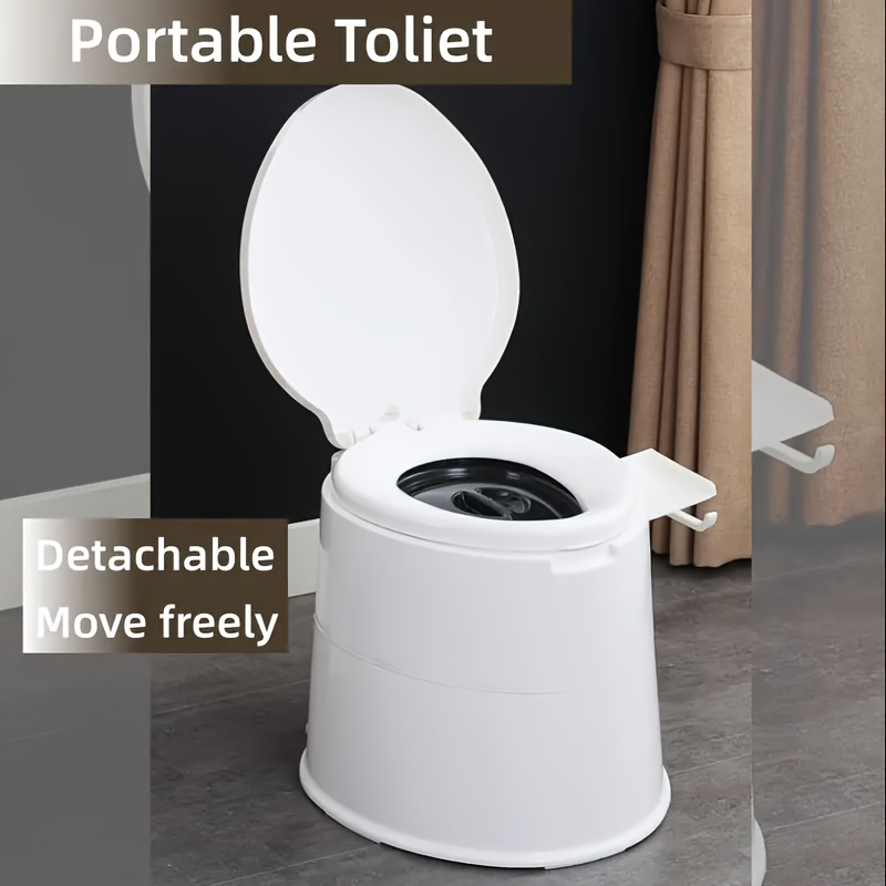 Portable Plastic Toilet Indoor Outdoor Lightweight Potty - Temu