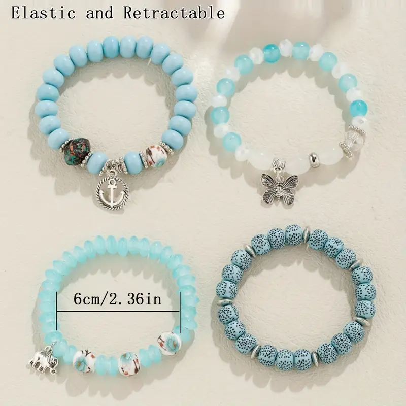 Girl's Starlet Shimmer Multi Heart Butterfly Charm Set of 5 Bracelets Girl's Starlet Shimmer Multi Heart Butterfly Charm Set of 5 Bracelets