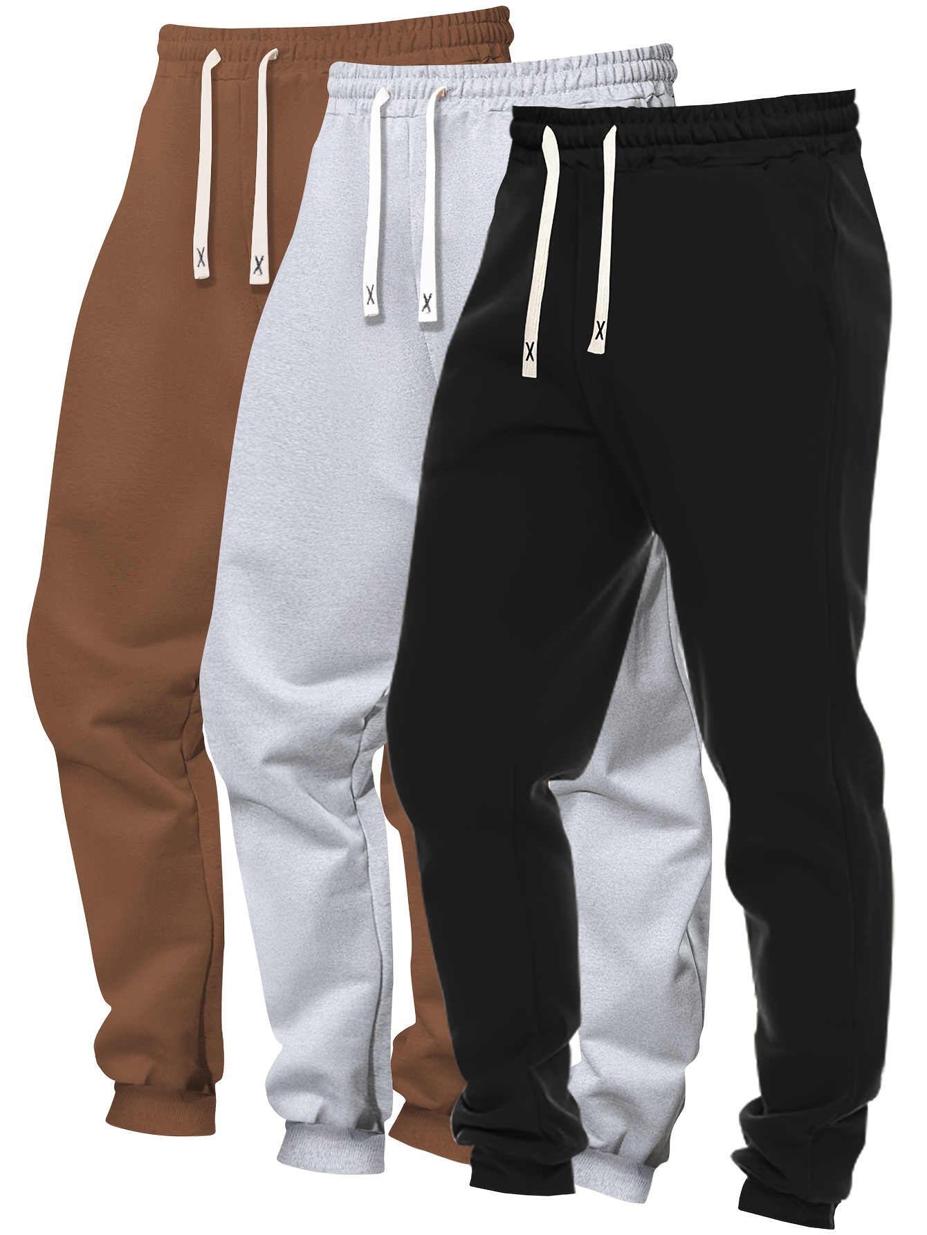 Men's Fashion Joggers - Pocketed Jogger Sweatpants - Relaxed-fit