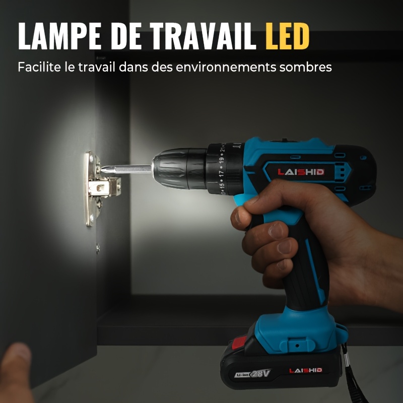 Scaffale Portautensili CEEDIR Per Trapano Elettrico - Organizza Fino A 4 Trapani Con Spazio Accessori