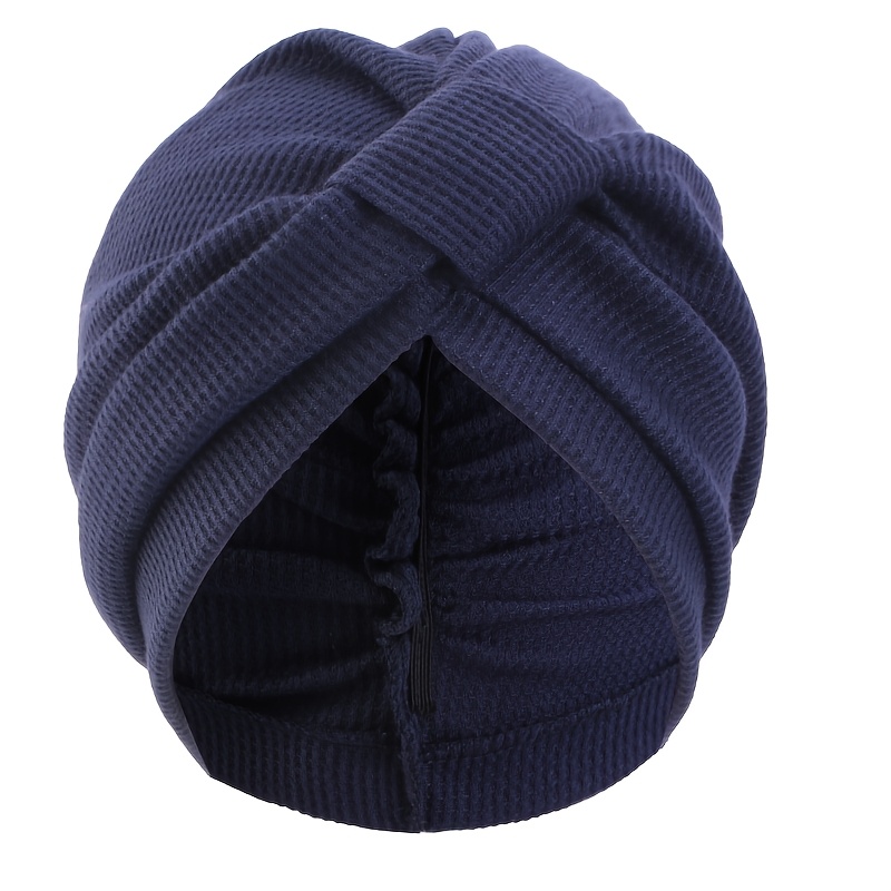 TEMU Autumn And Winter Thickened Waffle Square Headscarf Hat Indian Hat Ethnic Headscarf