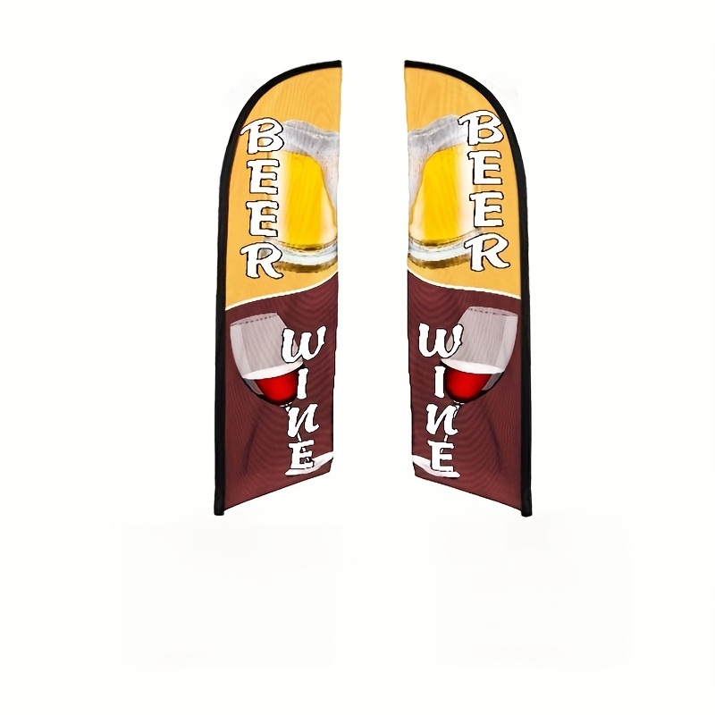 TEMU Flagpole And Base Not Included. Only The Flag Is Provided. This Personalized Ultra-high-definition Outdoor Knife-shaped Allows You To Add Your