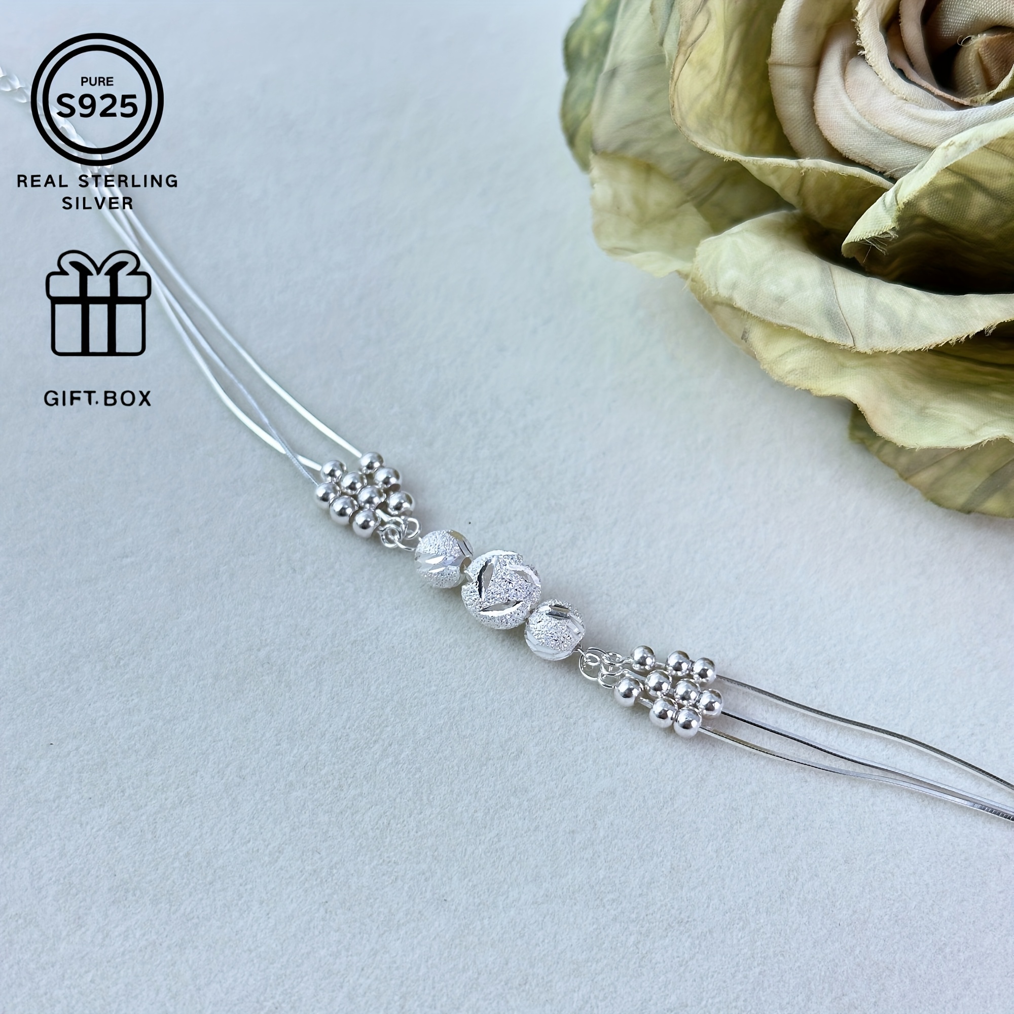 Elegant 925 Silver Bracelet for Women