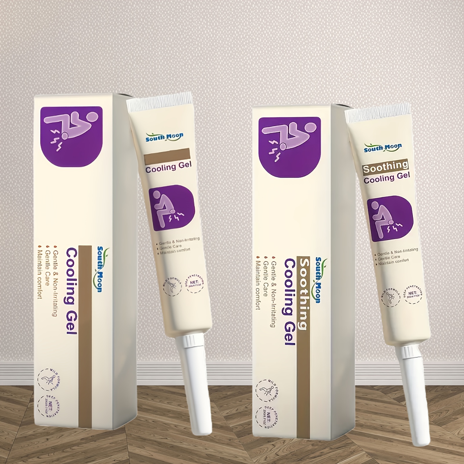 2pcs of Refreshing Beige Gel - Non-Greasy Texture, Refreshing Formula. - Gentle Moisturizing, Caring for The Skin, Suitable for Various Groups, Especially for Those Who Sit for Long Periods