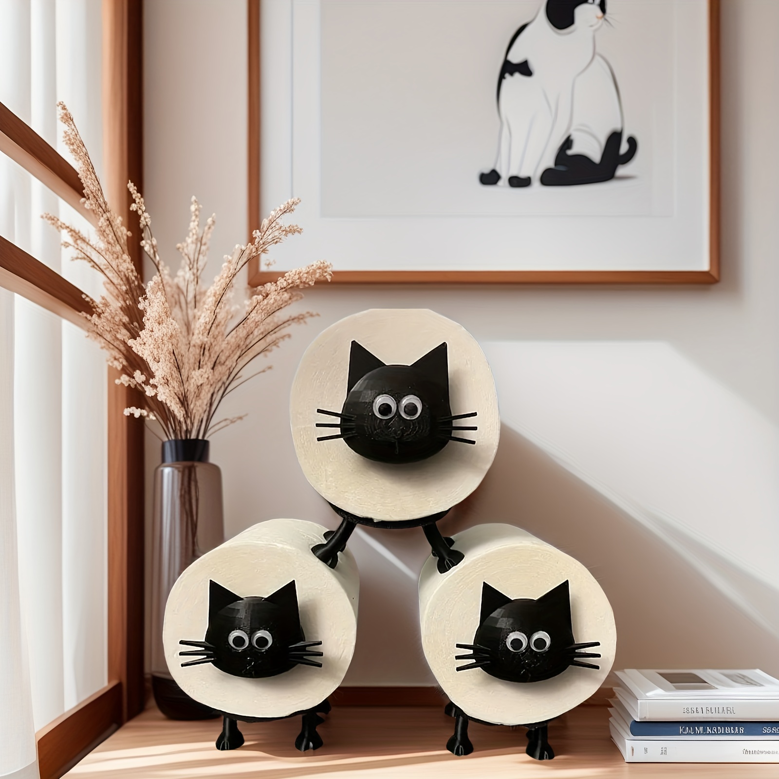 a single adorable cat tissue dispenser designed with 3d printing for easy assembly   enhancing for home decor and a thoughtful gift for friends during celebrations   an   to your bathroom bedroom and kitchen