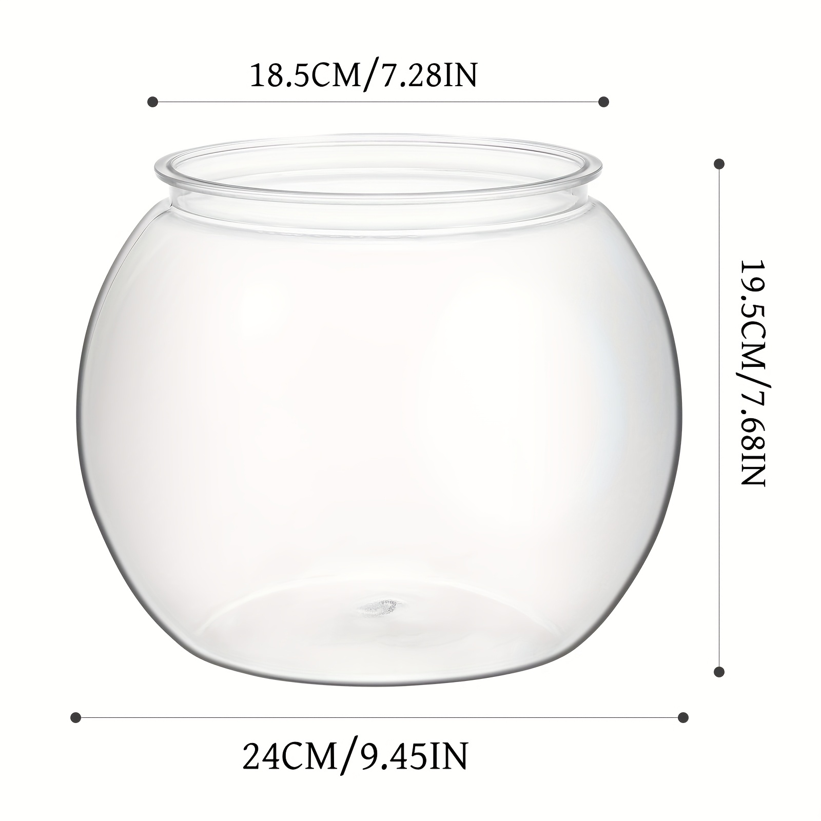 TEMU Pets, Plastic, , 24 X 19.5 X Cm, Easy To Clean, , Ideal For Home Decoration, Aquatic Plants