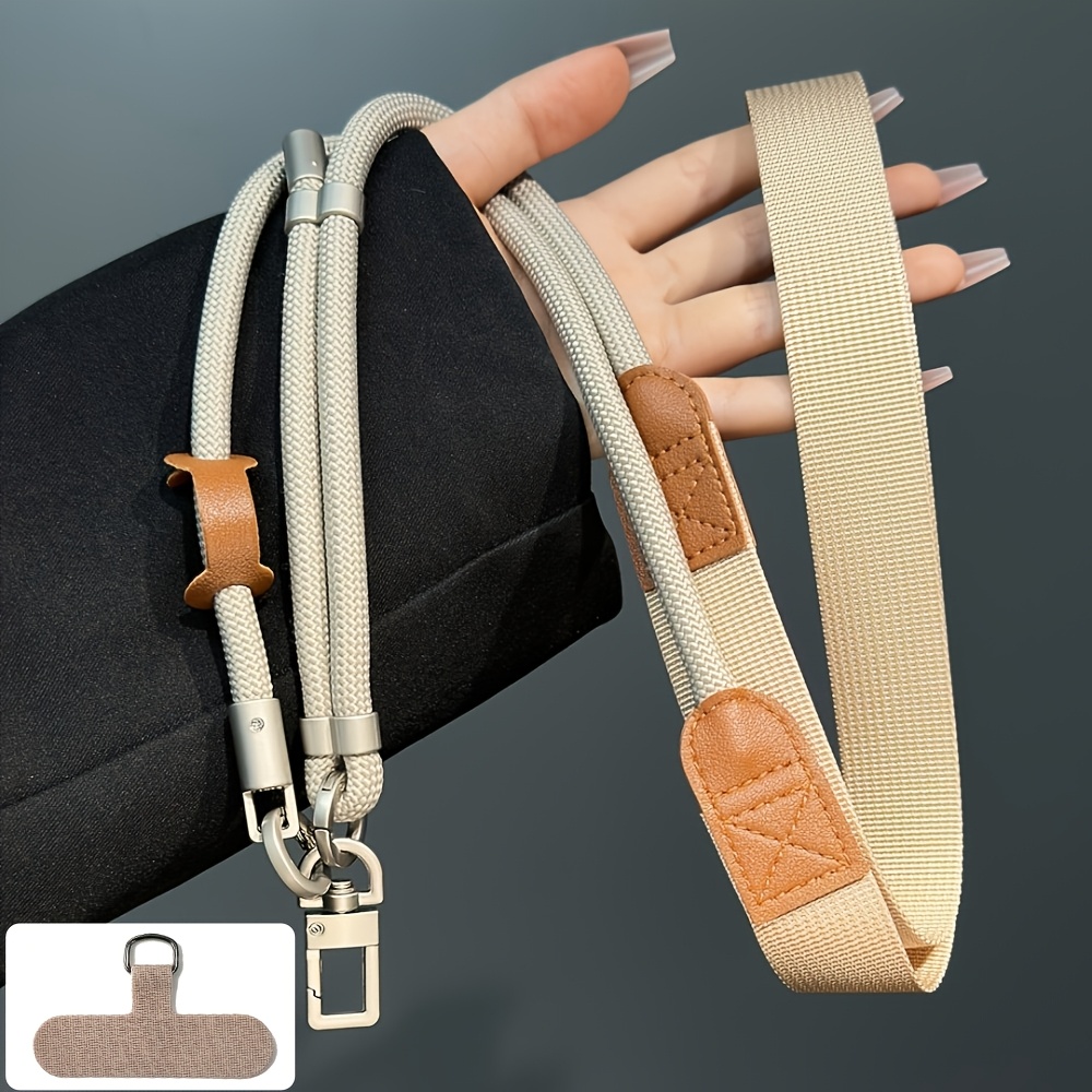 TEMU 1 pièce Cordon de téléphone portable amélioré pour alpinisme air, bandoulière avec largeur arrière réglable, multifonctionnel, sangle d'épaule