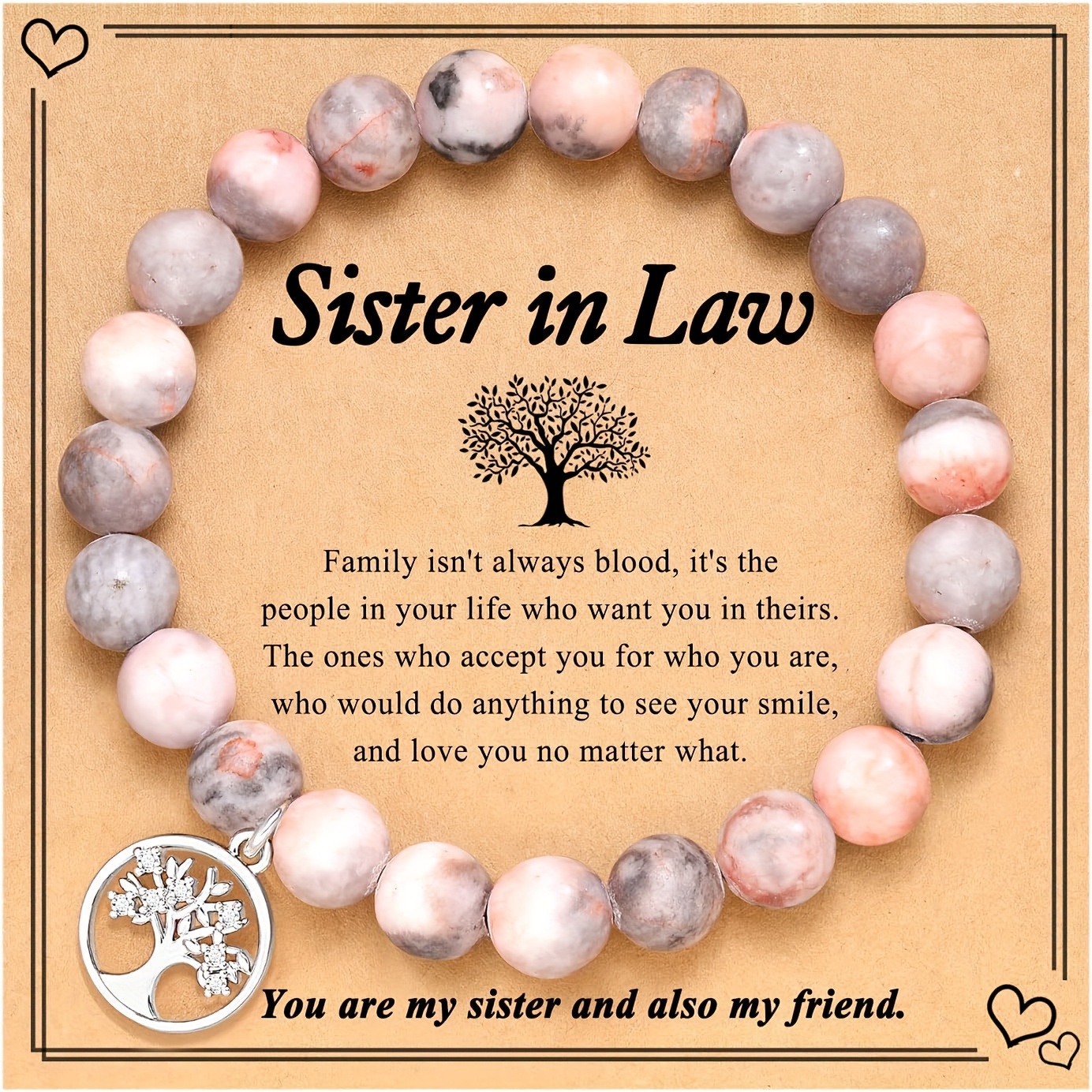 

Tree Of Life Natural Stone Bracelet Best Gifts For Sister Sister In Law
