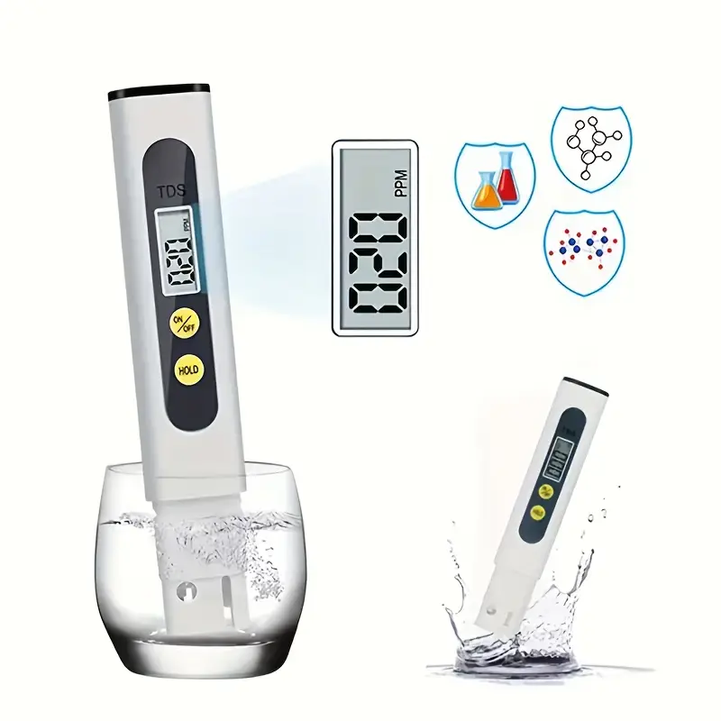 high digital ph meter 0 01ph tester with lcd display for hydroponics home drinking water pools and aquariums battery powered water testers for drinking water Product details 1