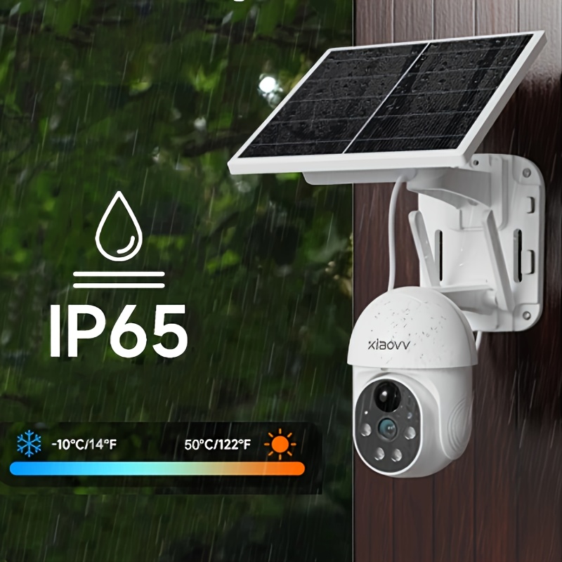   p6 solar powered security camera
