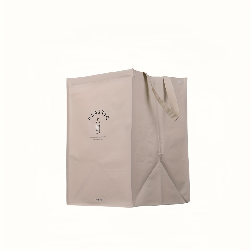 Large-capacity 3-compartment Foldable & Indoor Recycling Bag With Separate Sections For Wet/dry Waste, Dirty Clothes & Trash Sorting - Space- Plastic Suitable For Home, Dorm, Rv