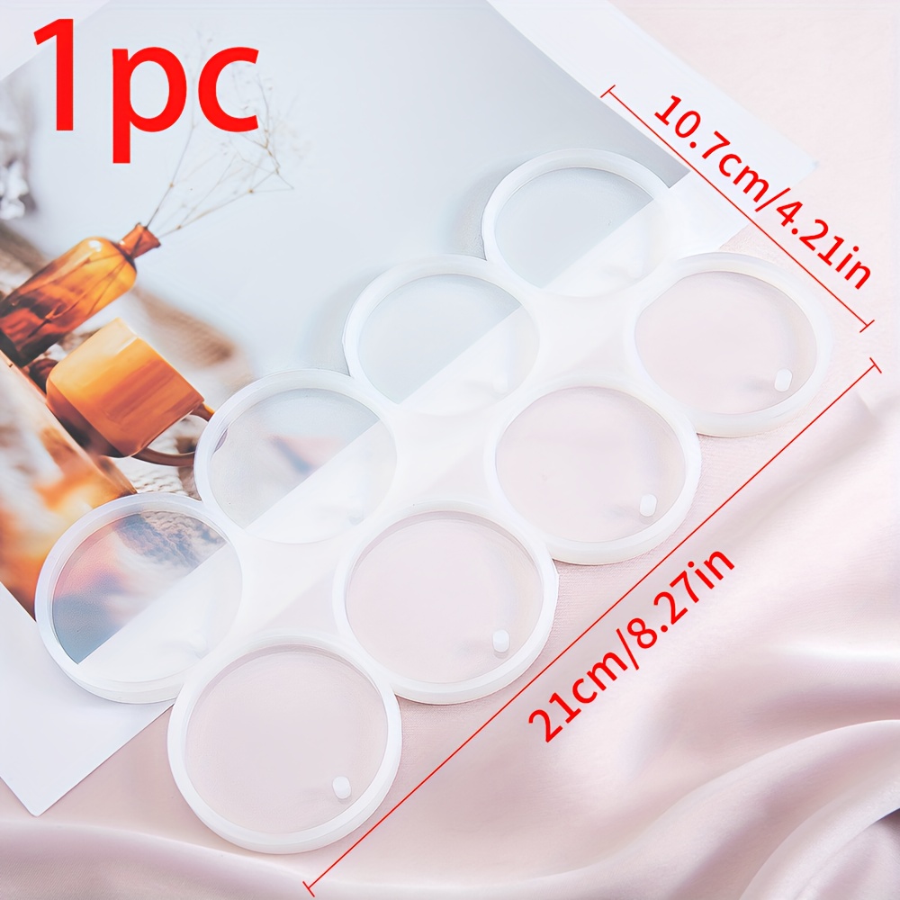 TEMU 1 pz Stampo per pendente a forma di , orecchini pendenti, collana, stampi per portachiavi rotondi ovali