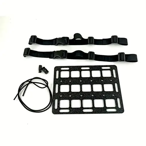 Universal Car Seat Back Organizer - Black Durable Rear Seat Modification Quick-Hang Template - Suitable for Vehicle Backseat Molle Panel Accessories, Car Headrest Side Panels, and Rear Seat Hanging Boards