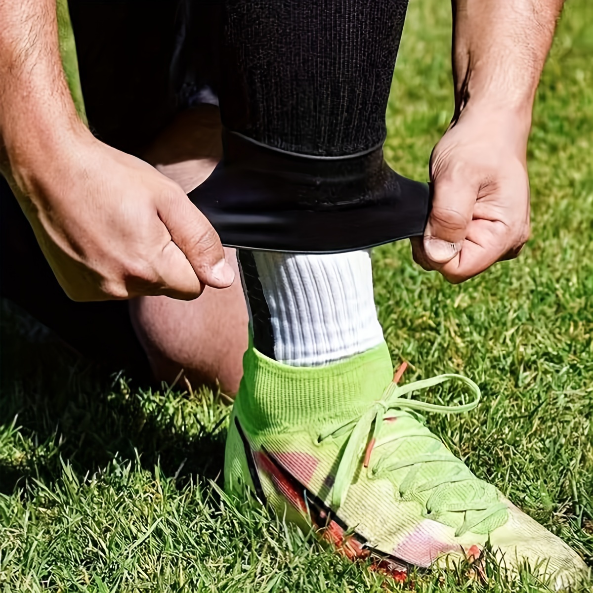 

Soccer Grip Socks - Non-slip, Anti-shedding With Neck Support For Training & Sports, Football, Neck Strap, Anti-slip, Silicone Sleeve