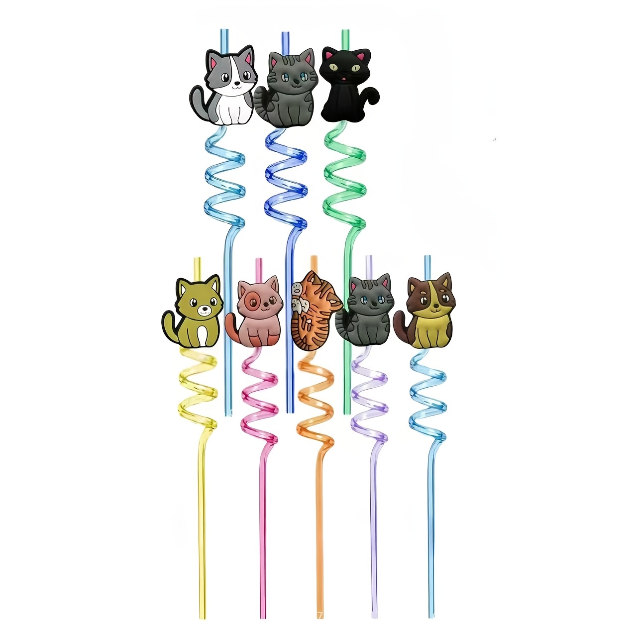 Image of Creative Straw, Reusable Beverage Straw With Colorful , Party Supplies, Gifts