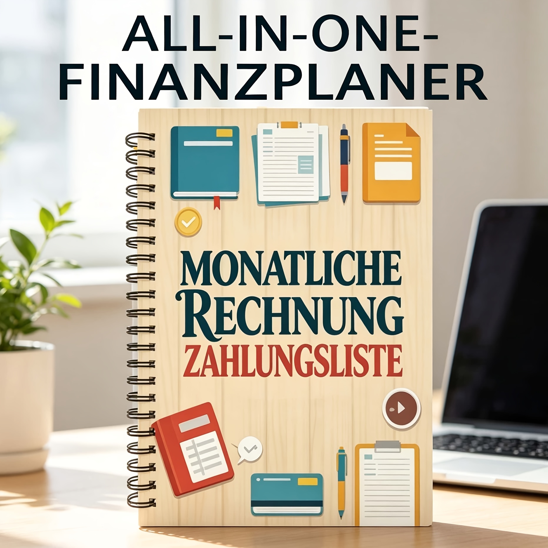Image of Budget Planner Spiral Notebook Monthly Expense Organizer Bill Savings Plan Management Debt Repayment Monthly Spending Expenses And Balances Start Financial Tracking Anytime