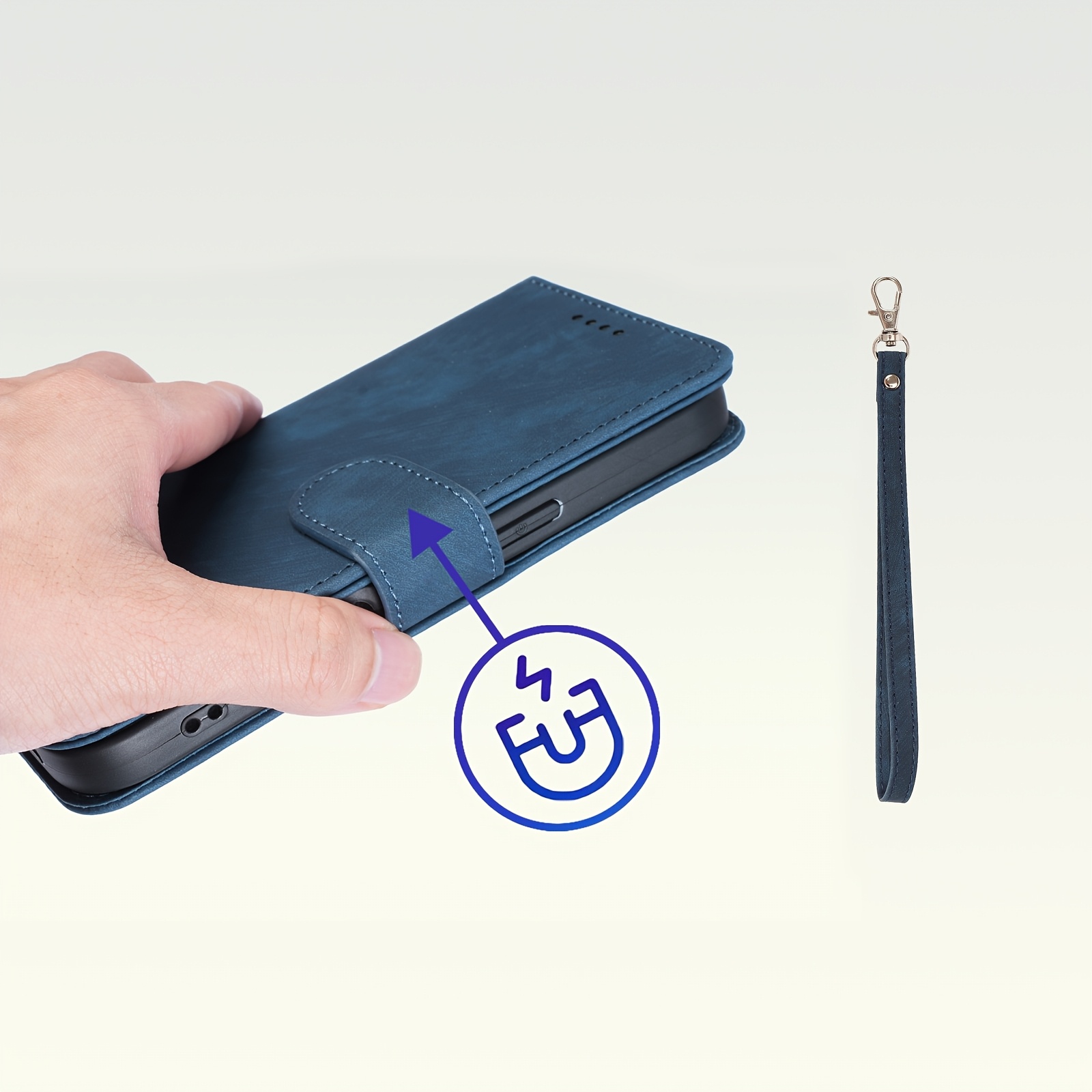 TEMU Phone Case: [for Wallet Case]compatible With Galaxy A17 Phone Cases, With Stand And Three-slot Design For Storage Cash, Credit Card Id Card &