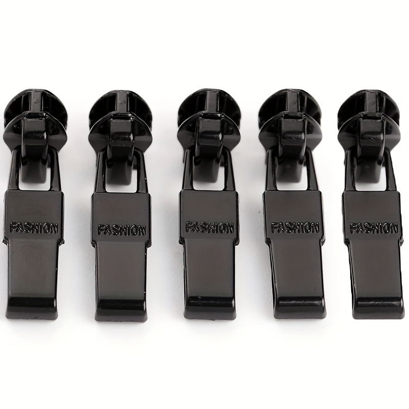5pcs Reverse Mounted Waterproof Nylon Zipper Head Reverse Seamless Invisible Zipper Head 7# Zipper Puller Suitable For Clothes, Down Jackets, Bags