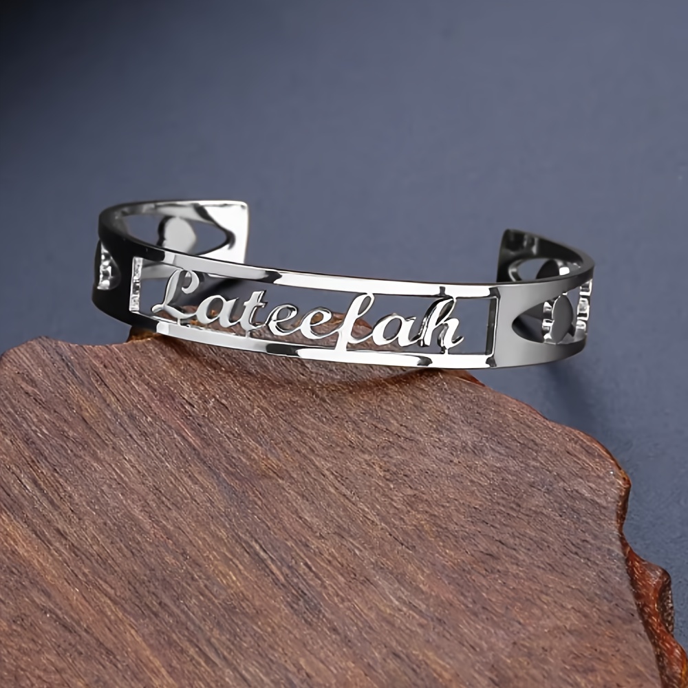 TEMU 【customized】custom Bracelets For Men And Women, Custom Bracelets, Steel, Custom Jewelry, Gifts For Couples