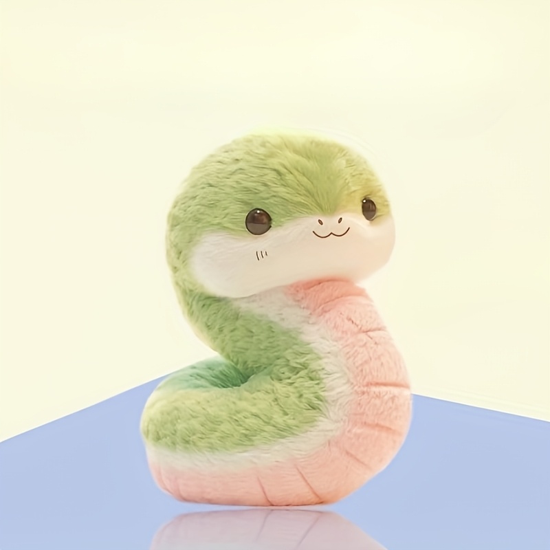 1pc Snake Baby Plush Toy Doll, Mixed Color, for Baby, Birthday, Valentine'S Day, Christmas, Anniversary, Holiday Gift
