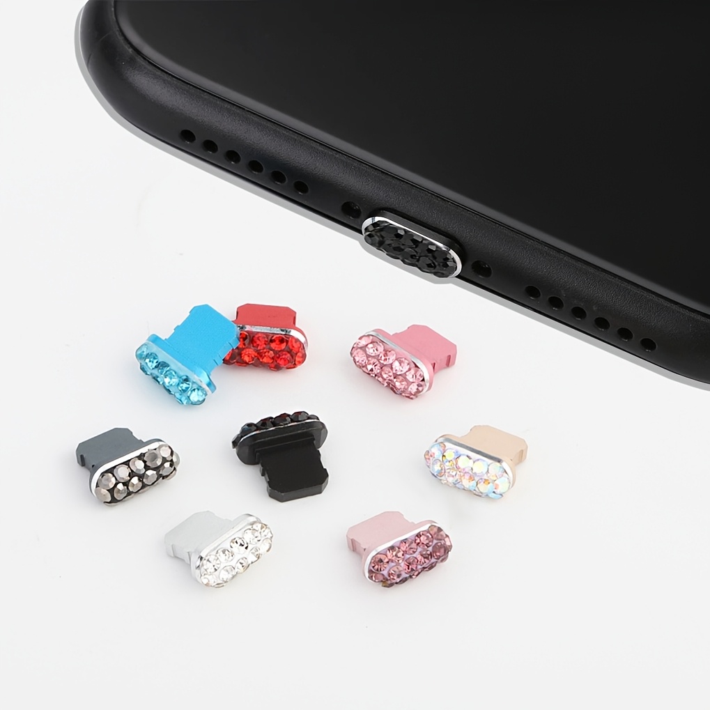 

A Colorful Diamond-studded Golden -proof Charger Base Suitable For Iphone Charging .