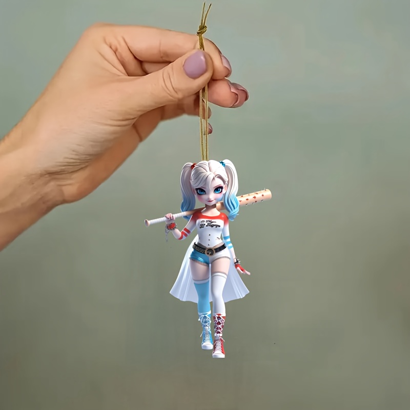 

1pc Acrylic 2d Car Interior Hanging Ornament, Creative Keychain Pendant For Party Decor, Home Accessory, And Backpack Charm