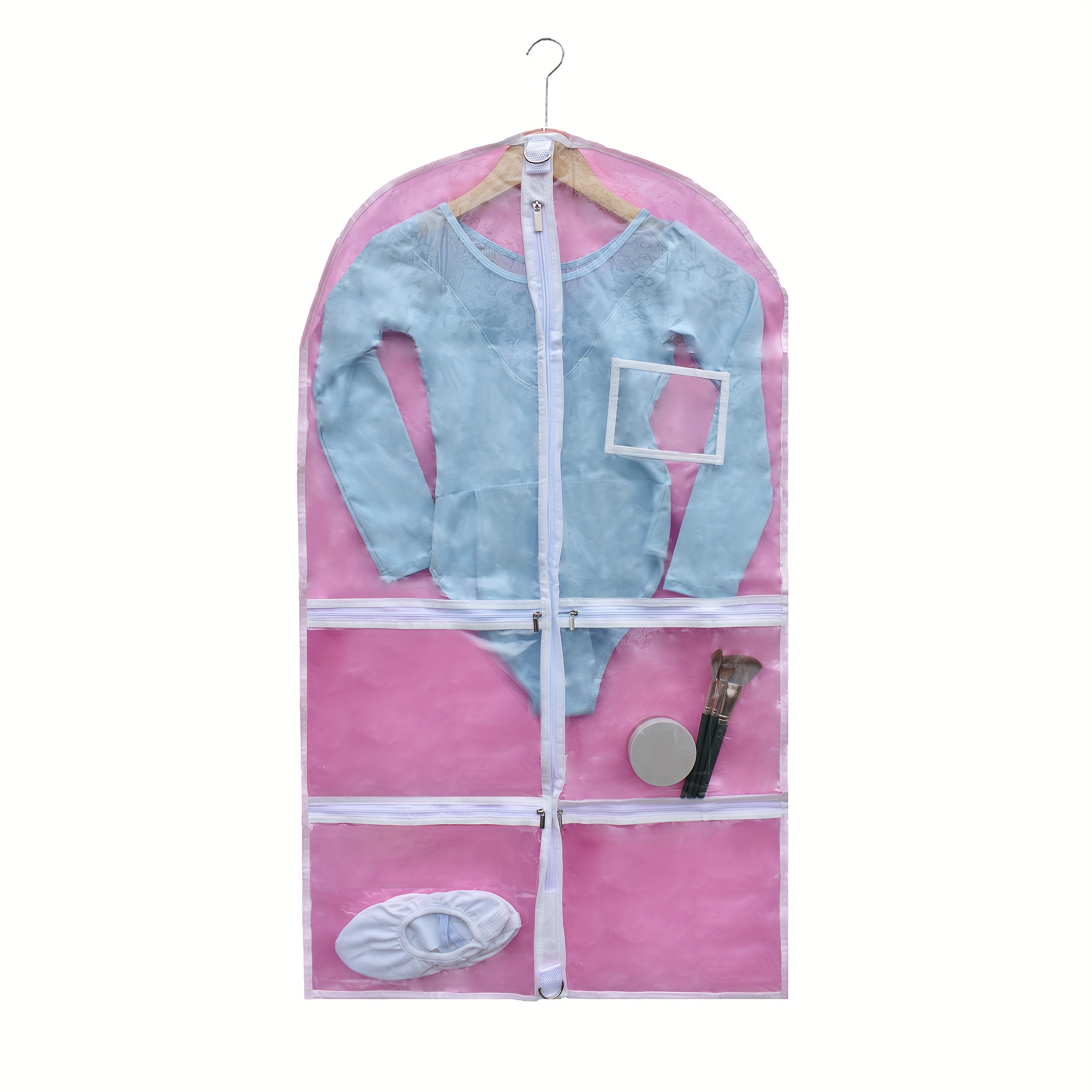 TEMU [Sac de Protection pour Vêtements] 1pc Sac de Protection Transparent Premium avec Fenêtre pour Jupe de Danse des Jeunes – Idéal pour le Patinage