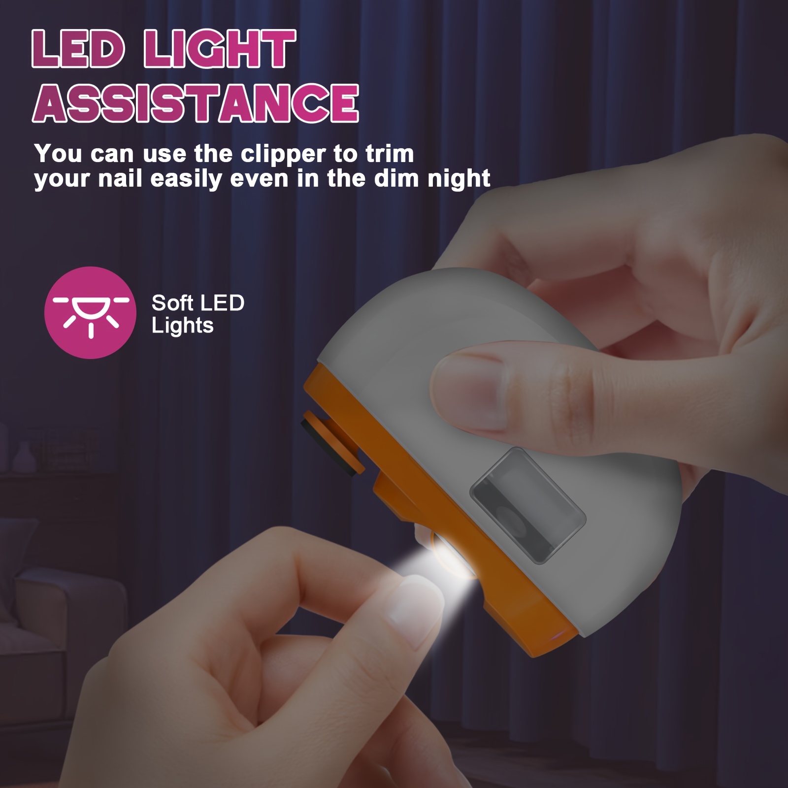 2-in-1 Electric Nail Clipper & Polisher