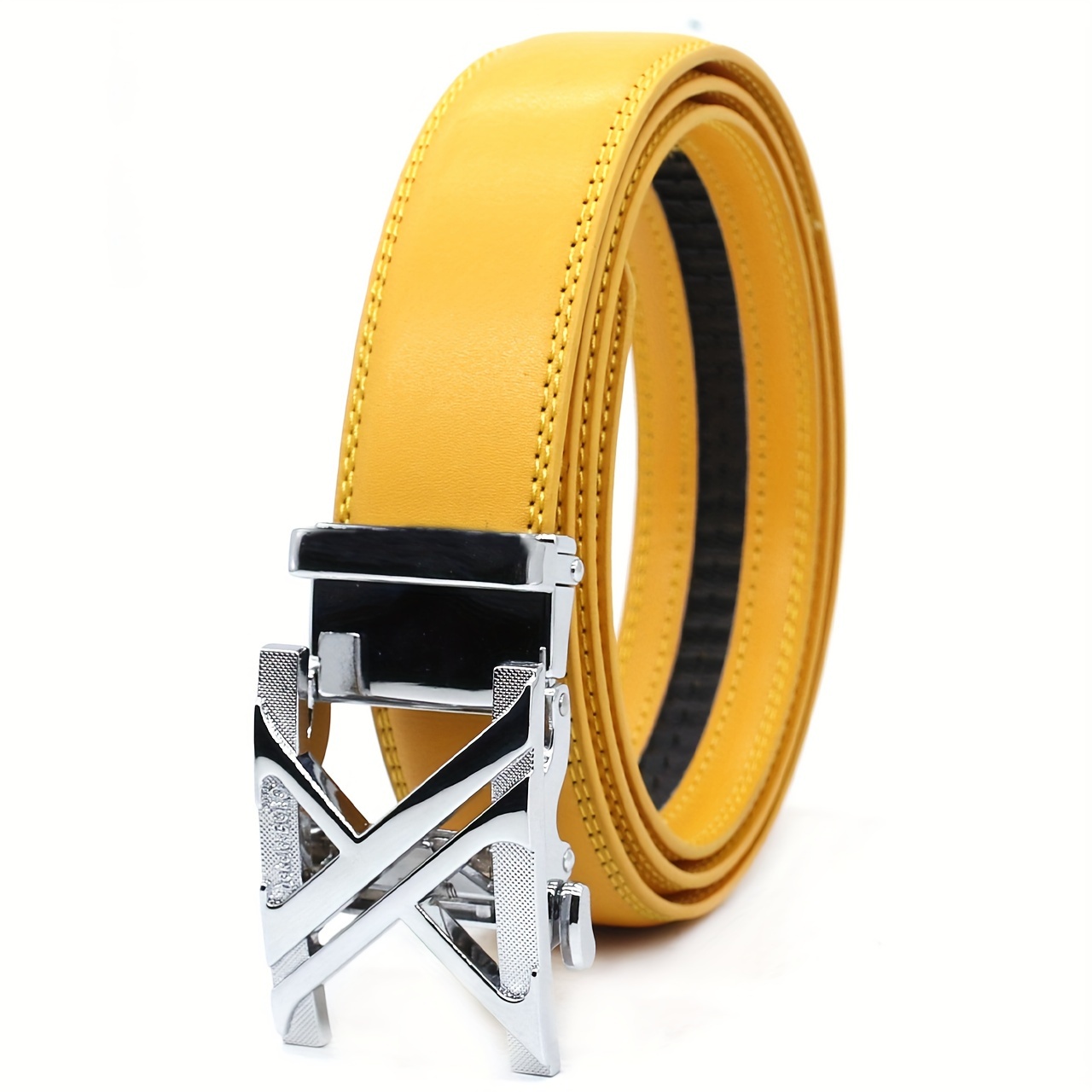 yellow designer belt mens