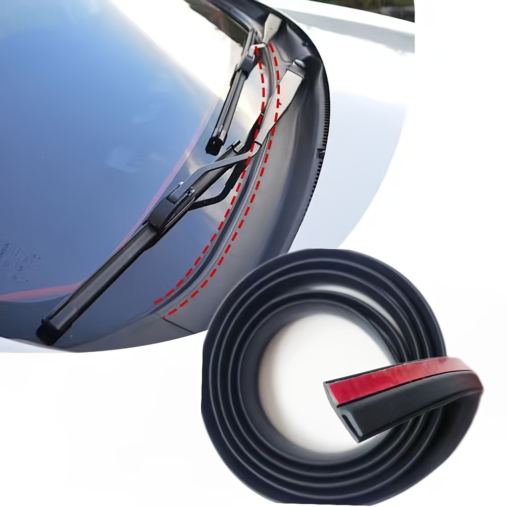 E-shop H-förmiges Profil Auto Windschutzscheibe Gummidichtung, Robuste Schwarze Gummi Windschutzdichtung, Geräuschreduzierende Automatische Front- und