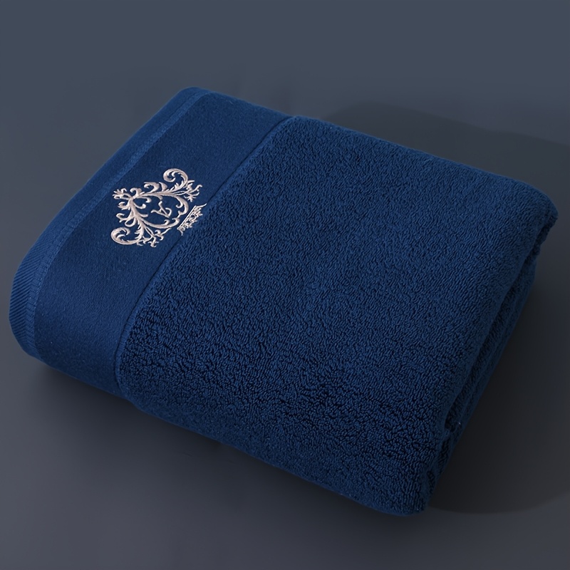 450gsm Crown Pattern Embroidery Technique Soft Towel, Hotel Grade , Luxurious, Premium Thickened Hand Towel, 450gsm Crown Pattern Embroidery Technique Soft Towel Suitable For -purpose Bathroom, Hotel