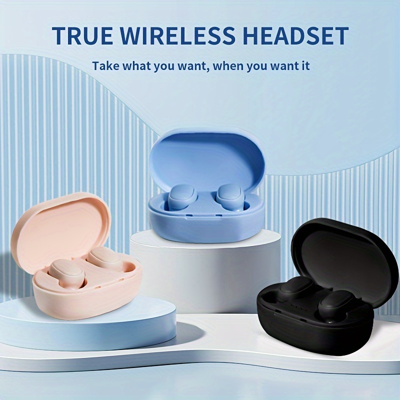 

Wireless Earbud Headphones With Volume Control, Compatible With Cellphones, Closed-back Earcup Style, Rechargeable Lithium Battery, - Adult Sports Tws Earbuds, Perfect Couple's Gift