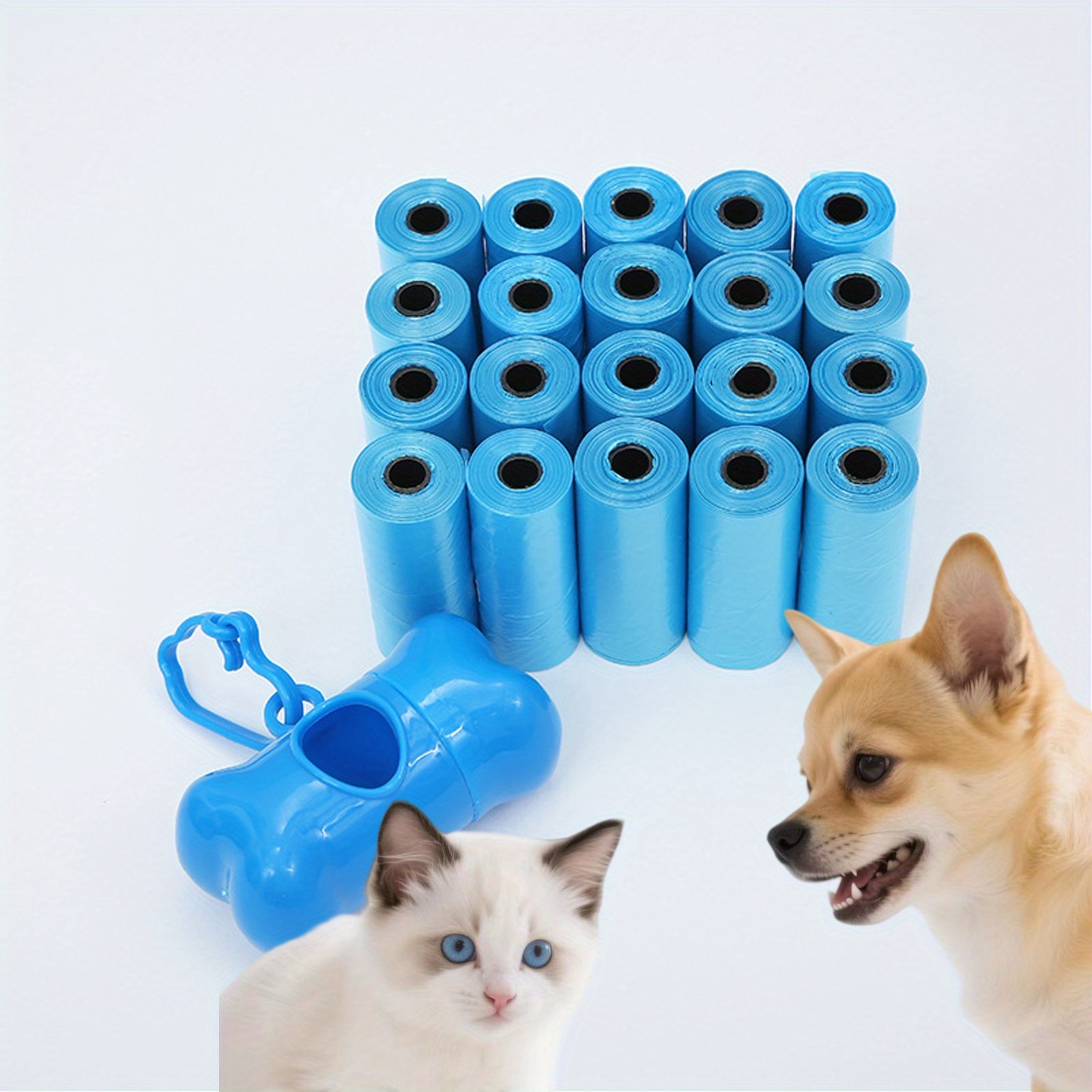 dog poop bag dispenser with assorted pattern, outdoor dog walking