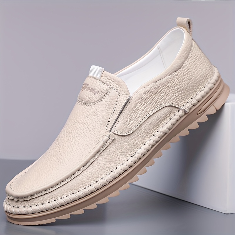 Men'S Summer Business Casual Shoes with Soft Soles, Soft Oxford Shoes, Comfortable Slip-On Walking Shoes for Outdoor Use.