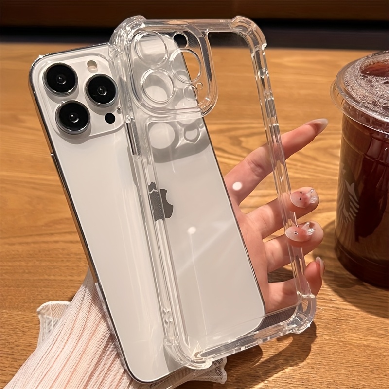 Phone Case - Transparent Shockproof Case Suitable For 16 Phone, Compatible With 17 Pro Max, Iphone 16 Pro Silicone, Fully Wrapped For 15, And Design For 14 Plus, 13 For Women, 12 For Men, And 11.