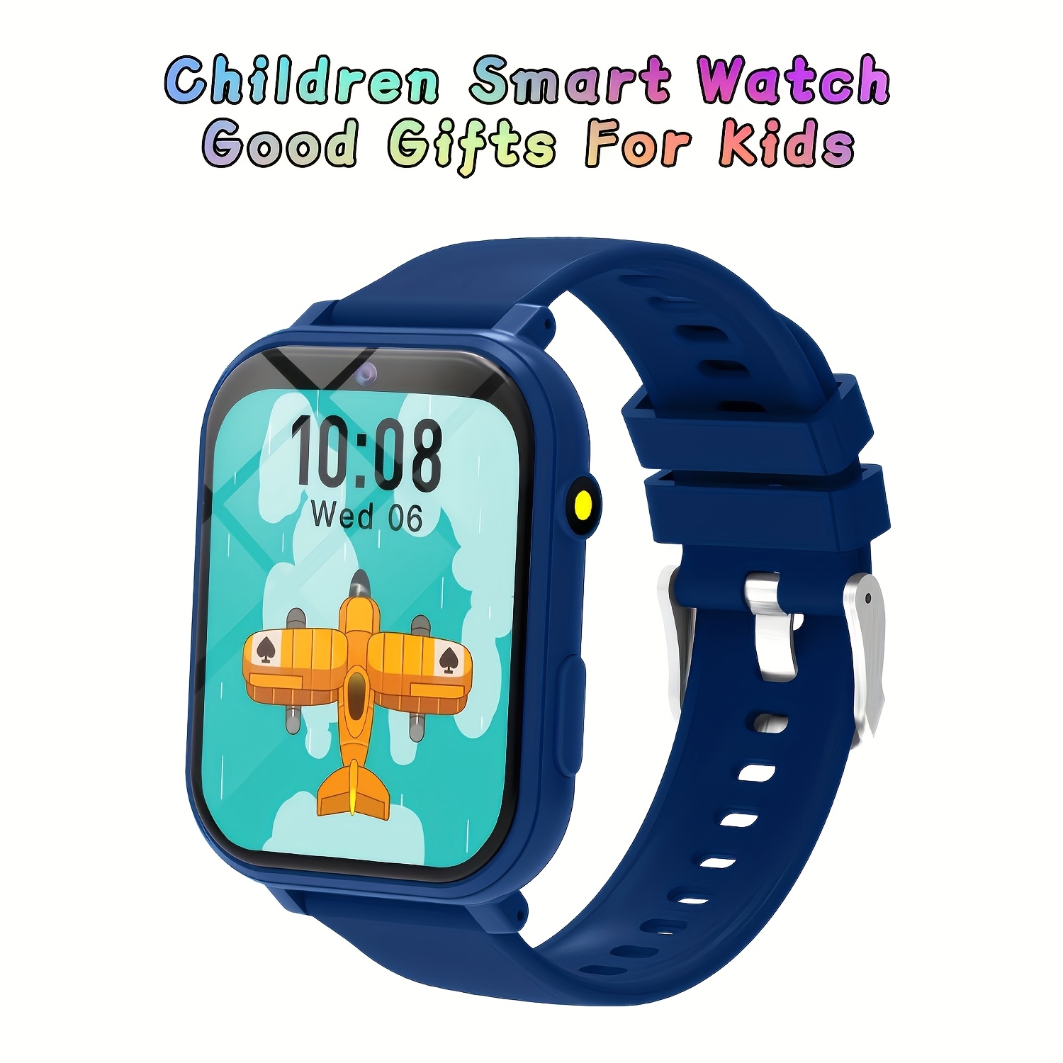 TEMU Smart Watch Compatible For & With 12 Educational Games, Screen, Camera, Step Counter, Alarm, Stopwatch, Calculator, Step , Calculator &