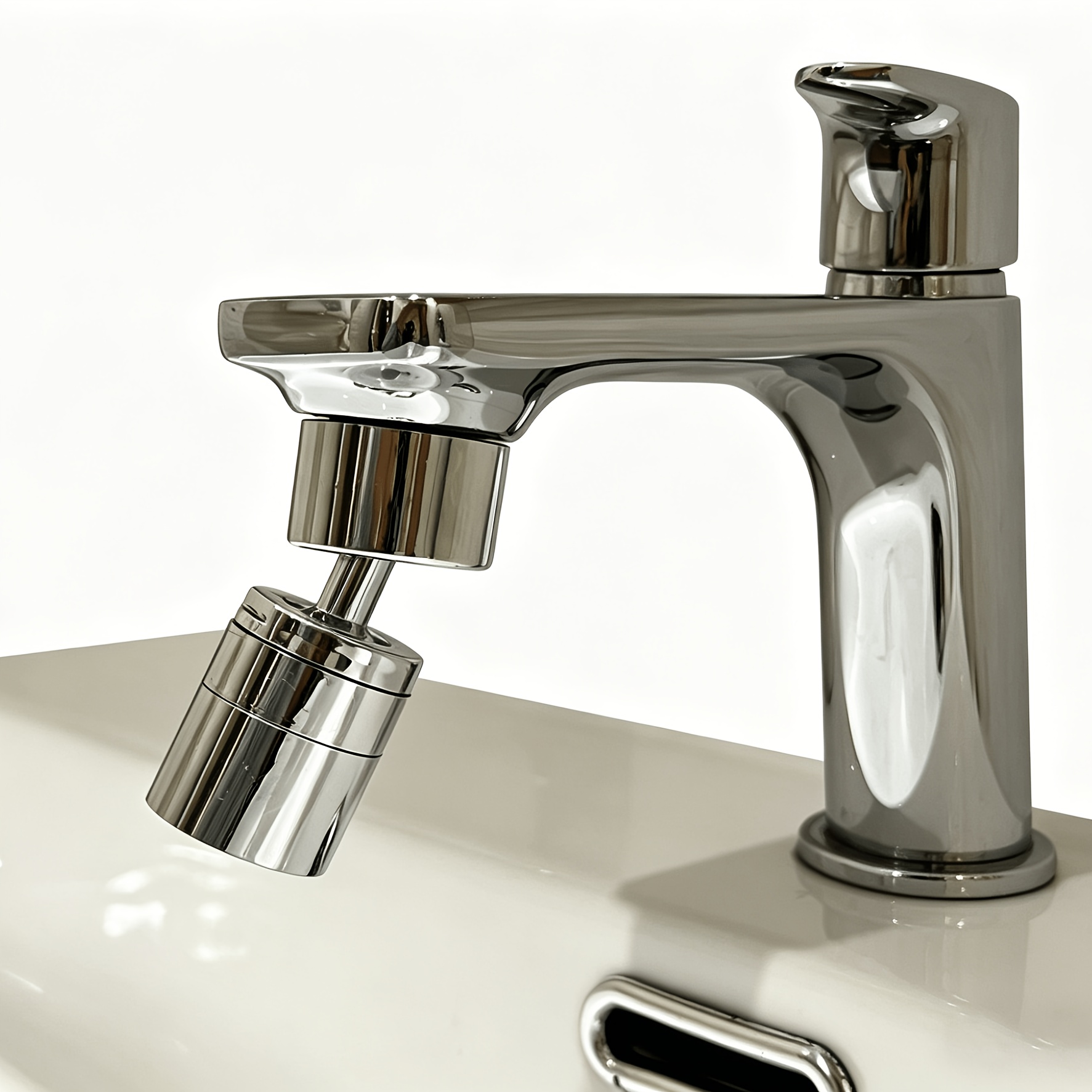 TEMU 1pc Aireador de Grifo Giratorio 360°, Boquilla de de Agua Antisalpicaduras de Dual, Cabezal de Filtro de Extensión de Grifo Universal para
